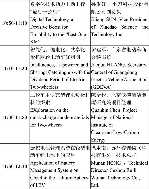 日程安排-2021輕型電動車用鋰電池技術及應用交流會