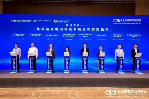 儲能行業《自律實踐指南》重磅發布!行業首部儲能系統安全底線自律實踐規范